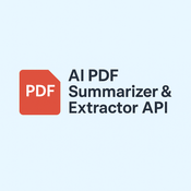 AI PDF Summarizer & Extractor API logo
