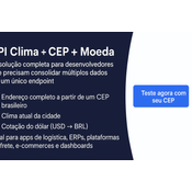 API Clima CEP Moeda