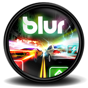 Car window blur logo
