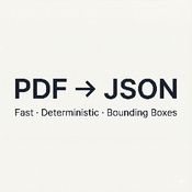 Ultra-Fast PDF to JSON Bounding Boxes logo