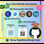 Buy Old GitHub Accounts for This Sale 2025 logo