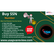 See USA shop's Achievement with Buy SSN Number logo