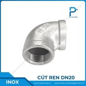 Cút ren inox DN20 thân thiện với môi trường và người sử dụng logo