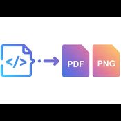 HTML to PDF and PNG Converter logo