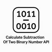 Calculate Subtraction Of Two Binary Number API logo