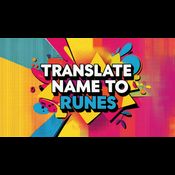 Translate Name to Runes logo