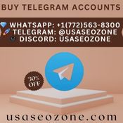Buy Telegram Accounts for your business need logo