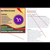 Buy Yahoo Accounts with Phone Verification & Secure Login logo