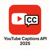  YouTube Captions API 2025 logo