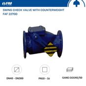 Van một chiều lá lật có đối trọng FAF 2270D, Van Châu Âu logo