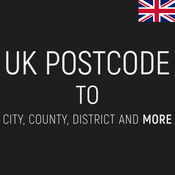 UK Postcode to City and County API logo