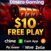 🔥GET $10 FREEPLAY NO TASK Only (Dinero Gaming)🔥 logo