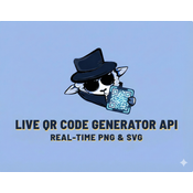 Live QR Code Generator API — Real-Time PNG & SVG logo