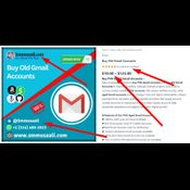 I want to buy an old Gmail account logo