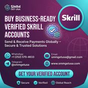 Verified Skrill Accounts for International Payments logo