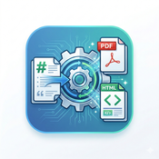 Markdown to PDF & HTML Converter logo