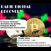 A GUIDE ON HOW TO RECOVER BITCOIN // RAPID DIGITAL RECOVERY logo