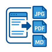 Webpage to PDF/JPG/Markdown logo