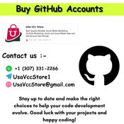 Buying a GitHub Account with Real Achievement logo